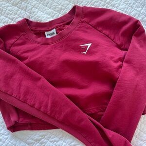 Gymshark cropped long sleeve top